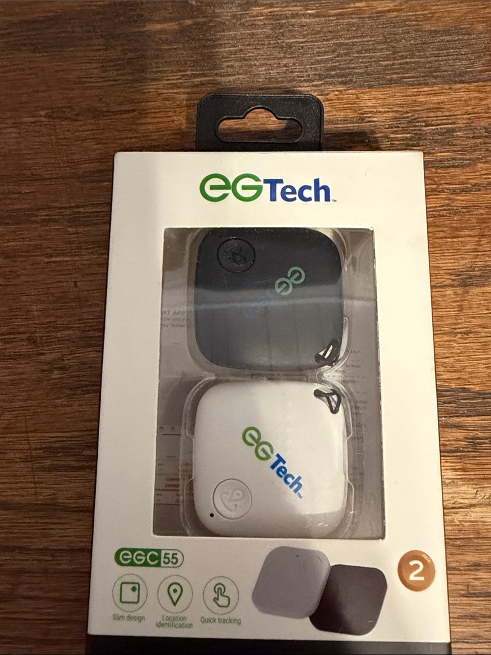 Black & White Bluetooth Tracker Pair
